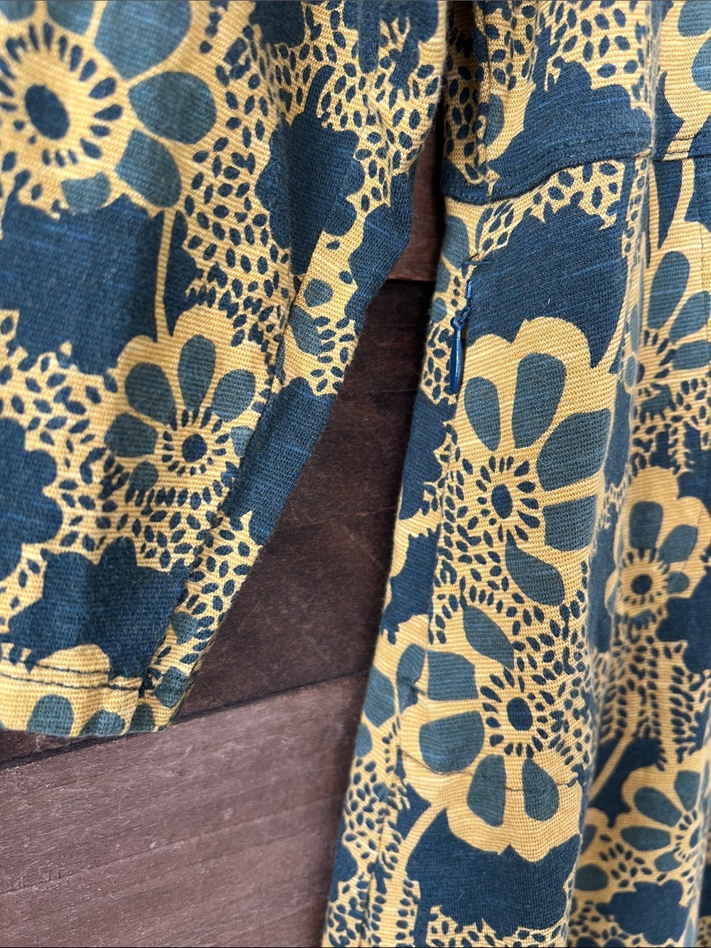 Toad & Co. Women's Rosalinda Mini Dress in Yellow Black Floral Size Large - Picture 4 of 9